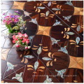 Features Unique Shell Flower Inlay Solid Wood Parquet Flooring